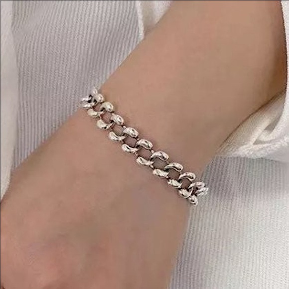 S925 Unique Chain Design bracelet - Picture 2 of 11